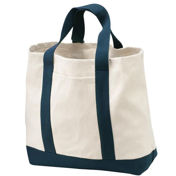 Ideal Twill Two Tone Shopping Tote Thumbnail